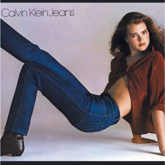 Brooke Y2K Calvin Klein Jeans Women's Sz 28 Dark Blue Denim Embroidered VINTAGE - Picture 5 of 16